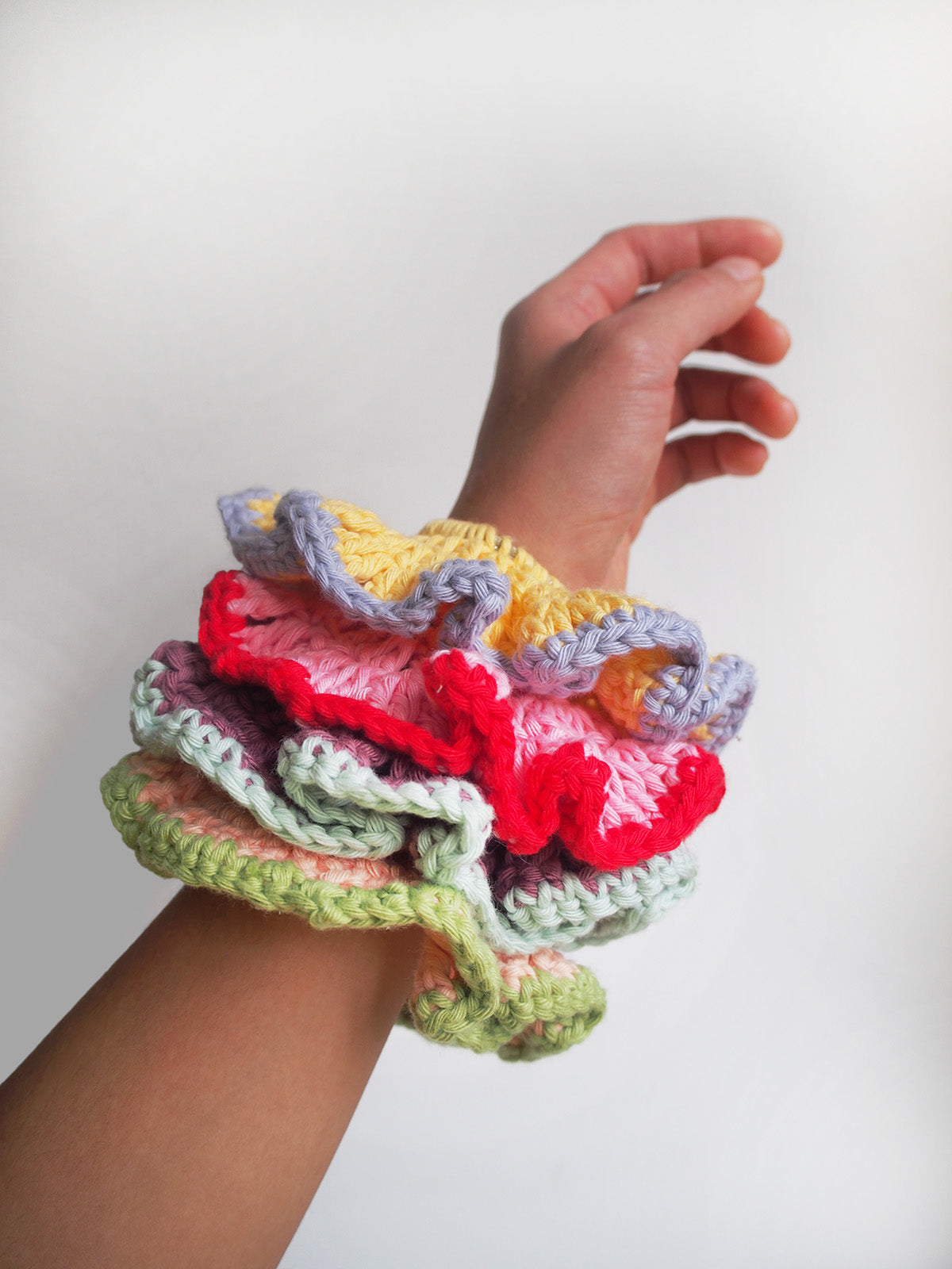 Frilly Crochet Scrunchie Kit – Shiki Studios Frilly Crochet Scrunchie Kit – Shiki Studios