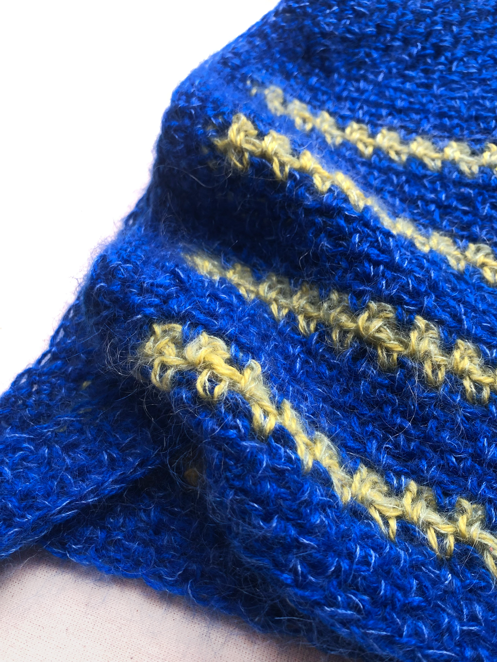Mohair Crochet Bonnet