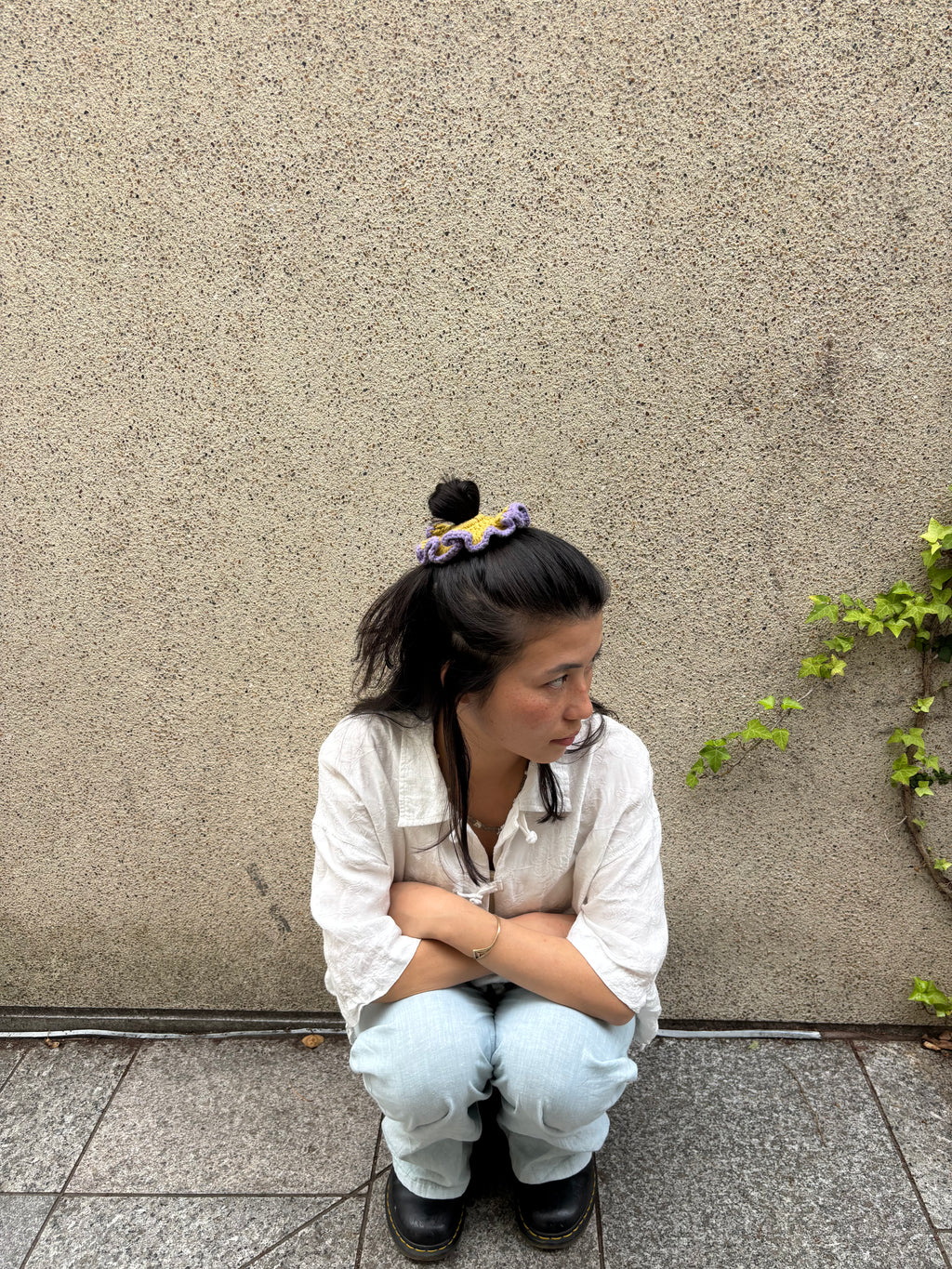 Frilly Crochet Scrunchie