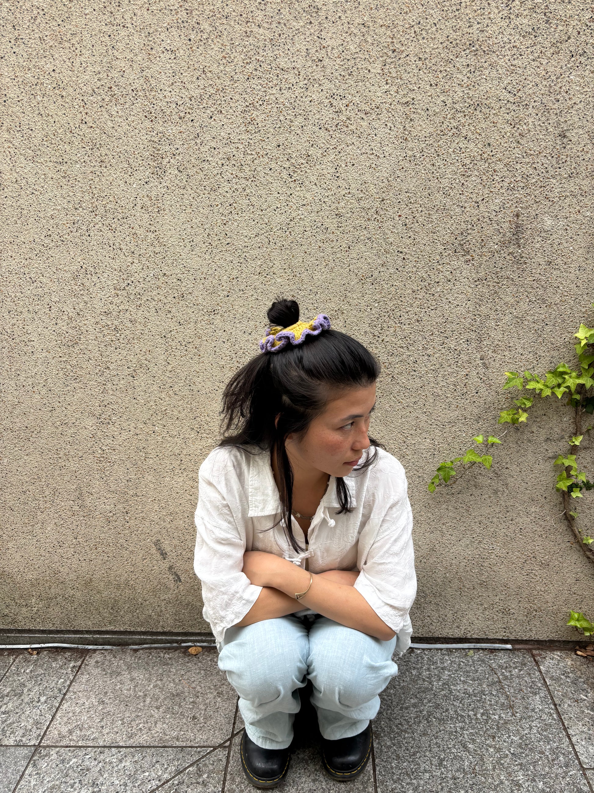 Frilly Crochet Scrunchie