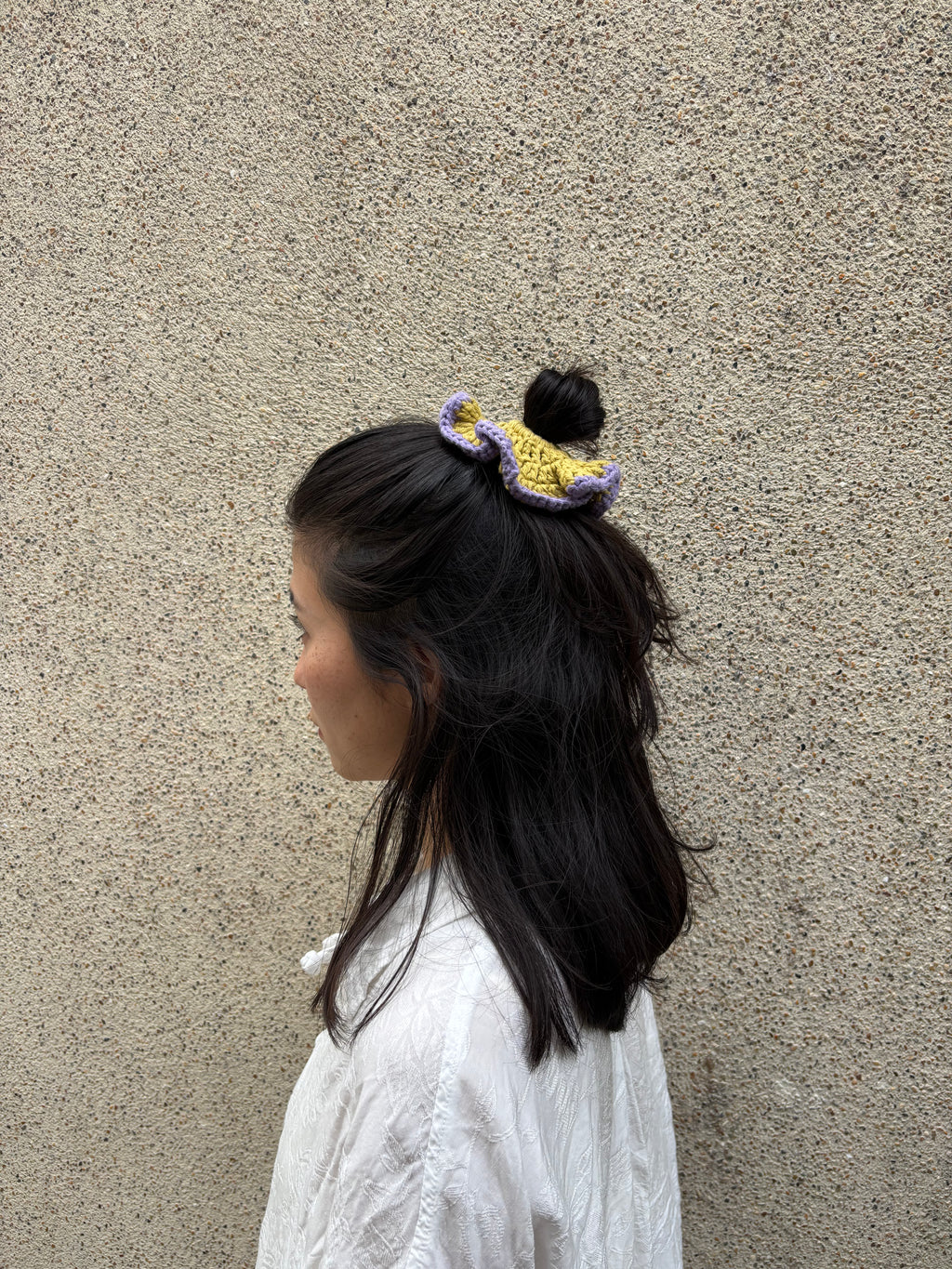 Frilly Crochet Scrunchie